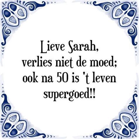 Grappige en leuke Halve Sarah teksten & spreuken